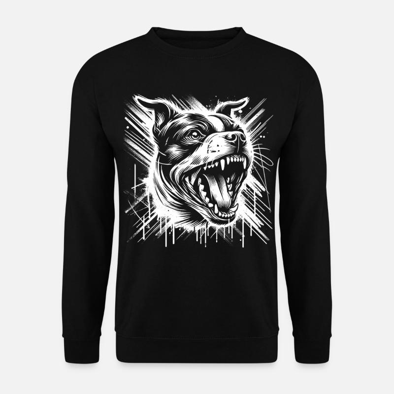 Cooler Staffordshire Bullterrier Graffiti Stil - Unisex Pullover - Schwarz