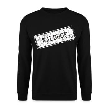 Waldhof - Unisex Pullover - Schwarz - Vorne - Alina (178cm) & Michal (187cm)