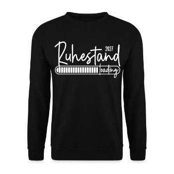 Ruhestand 2027 loading - Unisex Pullover - Schwarz - Vorne - Alina (178cm) & Michal (187cm)