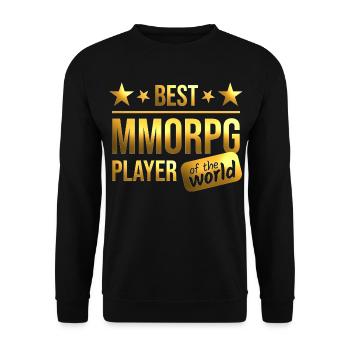 MMORPG - Unisex Sweatshirt - black - Front - Alina (178cm) & Michal (187cm)