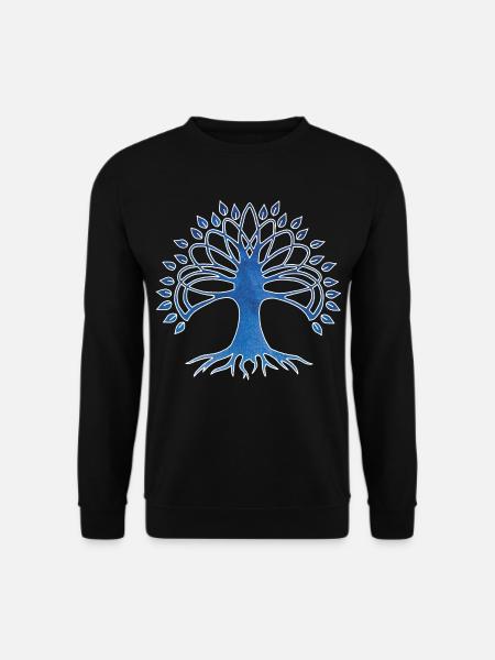 Baum des spirituellen Lebens und des Universums - Unisex Pullover - Schwarz