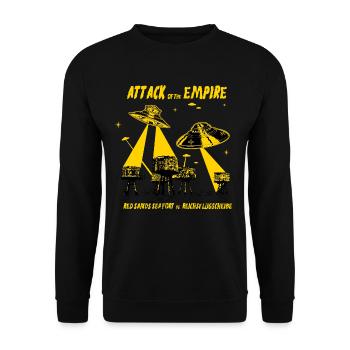 UFOKunst - L’Attaque de l’Empire - Sweat-shirt Unisexe - noir - Devant - Alina (178cm) & Michal (187cm)