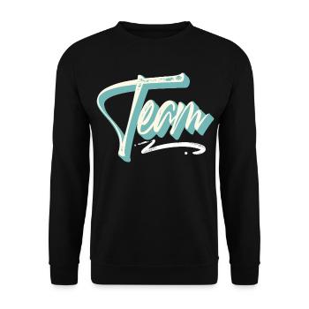 Équipe - Sweat-shirt Unisexe - noir - Devant - Alina (178cm) & Michal (187cm)
