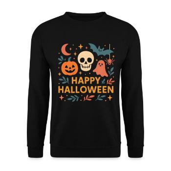 Classic Halloween - Unisex Sweatshirt - black - Front - Alina (178cm) & Michal (187cm)