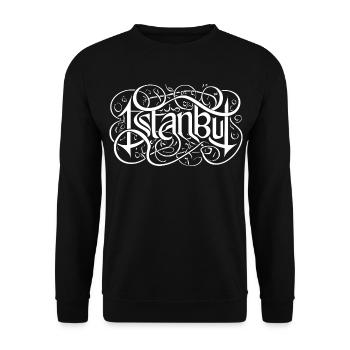 Istanbul Heavy Metal Headbanger Typography - Unisex Sweatshirt - black - Front - Alina (178cm) & Michal (187cm)