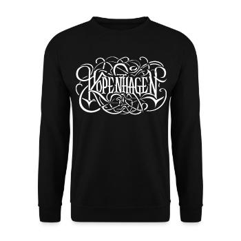 Copenhagen Heavy Metal Headbanger Typography - Unisex Sweatshirt - black - Front - Alina (178cm) & Michal (187cm)