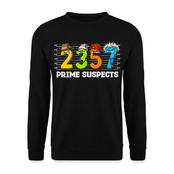 Chiffres mathématiques amusants - Sweat-shirt Unisexe - noir - Devant - Alina (178cm) & Michal (187cm)