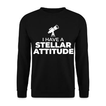 Astronomie Sciences spatiales - Sweat-shirt Unisexe - noir - Devant - Alina (178cm) & Michal (187cm)