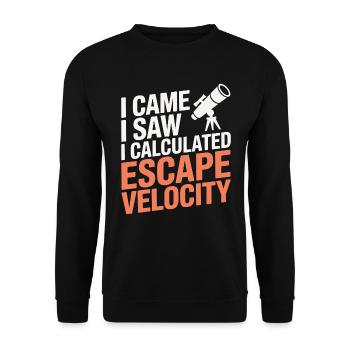 Art spatial du système solaire - Sweat-shirt Unisexe - noir - Devant - Alina (178cm) & Michal (187cm)