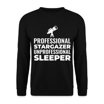 Celestial Navigation Design  - Unisex Sweatshirt - black - Front - Alina (178cm) & Michal (187cm)