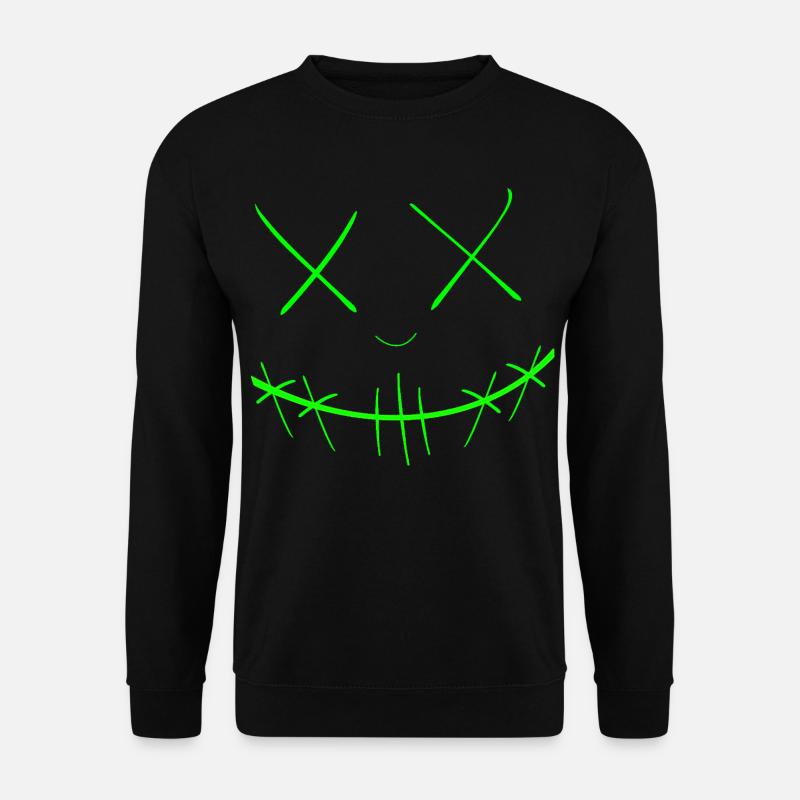 Gesicht - Unisex Pullover - Schwarz