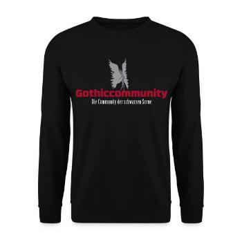Logo_mit_Engel_und_Beschreibung - Sweat-shirt Unisexe - noir - Devant - Alina (178cm) & Michal (187cm)