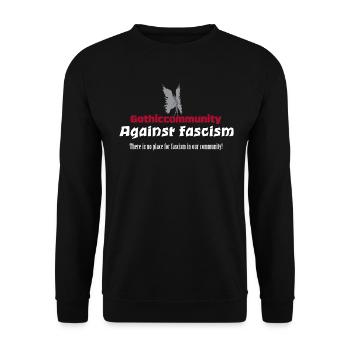 Contrele fascisme - Sweat-shirt Unisexe - noir - Devant - Alina (178cm) & Michal (187cm)