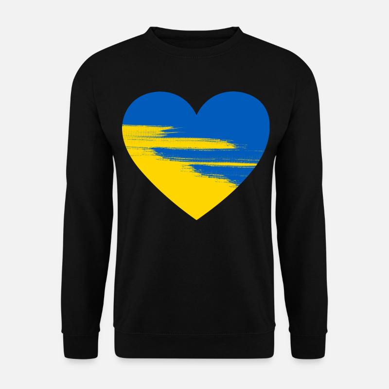 Ukraine Herz - Unisex Pullover - Schwarz