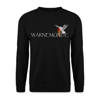 Warnemünde Rostock Mer Baltique - Sweat-shirt Unisexe - noir - Devant - Alina (178cm) & Michal (187cm)