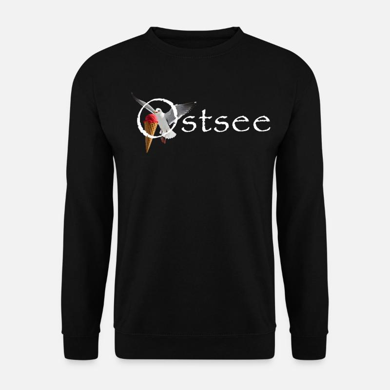 Ostsee Möwe Eisräuber Raubvogel - Unisex Sweatshirt - black