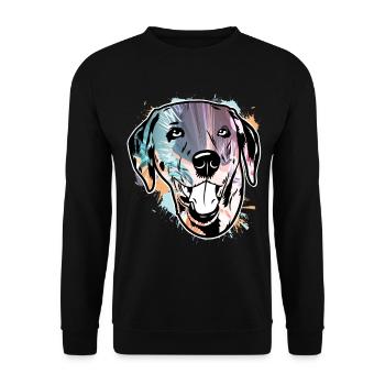 Dalmate - Sweat-shirt Unisexe - noir - Devant - Alina (178cm) & Michal (187cm)
