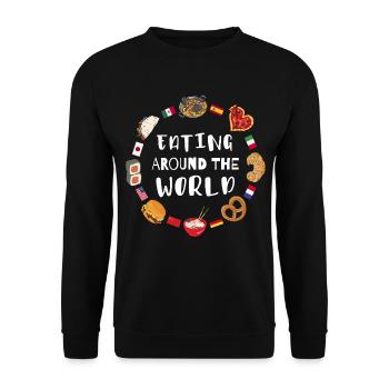 Food around the world - Unisex Sweatshirt - black - Front - Alina (178cm) & Michal (187cm)