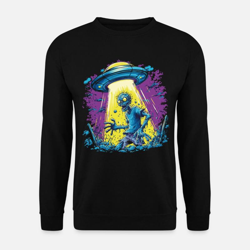 UFO Zombie - Unisex Pullover - Schwarz