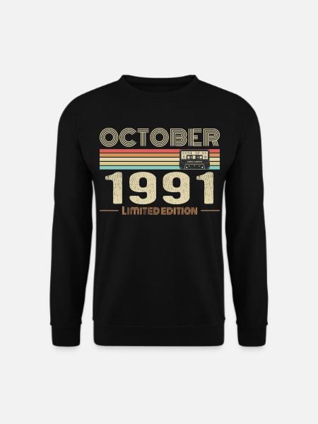 Birthday october 1991 - Unisex Sweatshirt - black