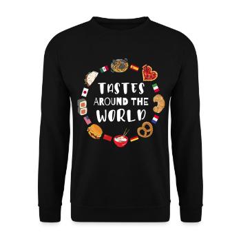 Nourriture du monde entier - Sweat-shirt Unisexe - noir - Devant - Alina (178cm) & Michal (187cm)
