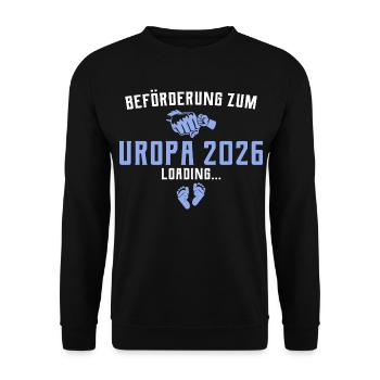 Promotion au poste d’arrière-grand-père 2026 chargement - Sweat-shirt Unisexe - noir - Devant - Alina (178cm) & Michal (187cm)