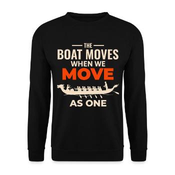 Bateau Dragon Unity Design - Sweat-shirt Unisexe - noir - Devant - Alina (178cm) & Michal (187cm)