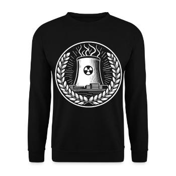 Nuclear Power Plant Design – Pure Energy - Unisex Sweatshirt - black - Front - Alina (178cm) & Michal (187cm)