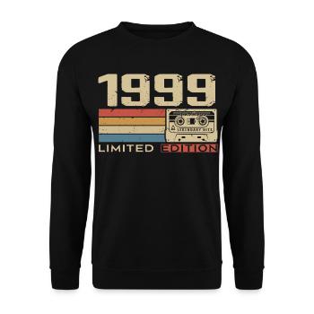 Legends 1999 Vintage 1999 Jubilee 1999 vintage - Unisex Sweatshirt - black - Front - Alina (178cm) & Michal (187cm)