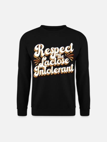 Lactose intolerance Lactose intolerant - Unisex Sweatshirt - black