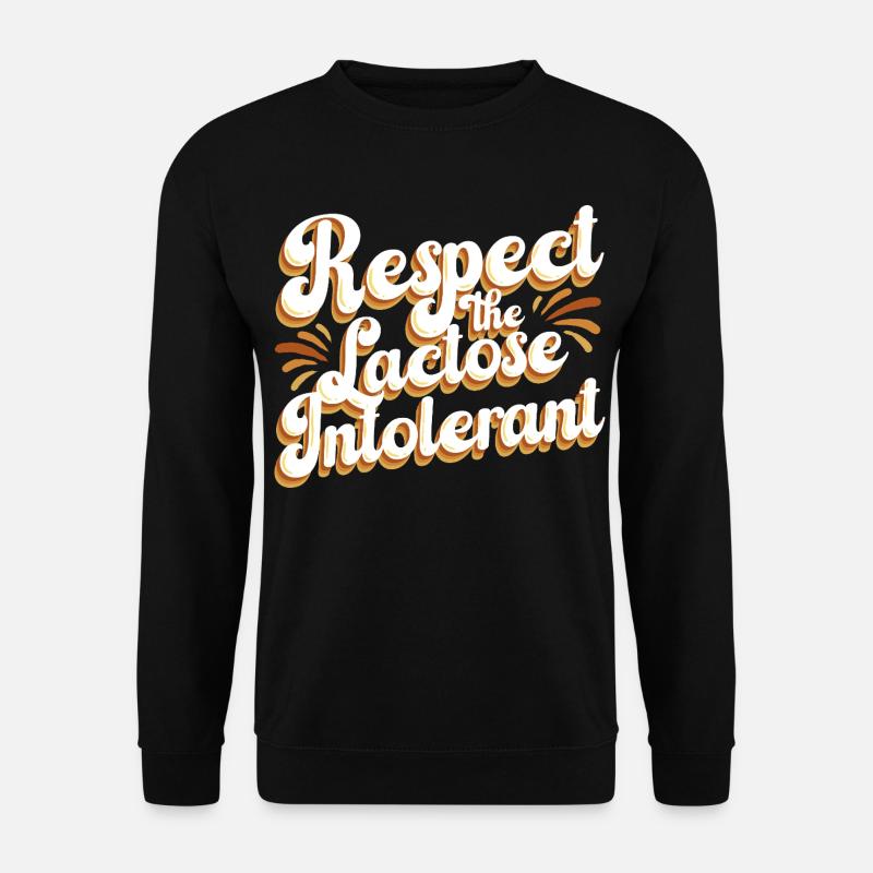 Lactose intolerance Lactose intolerant - Unisex Sweatshirt - black