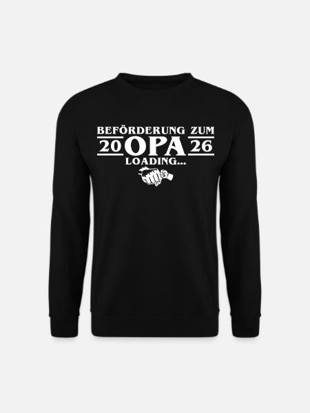Schwangerschaft verkünden - Werdender Opa 2026 - Unisex Pullover - Schwarz