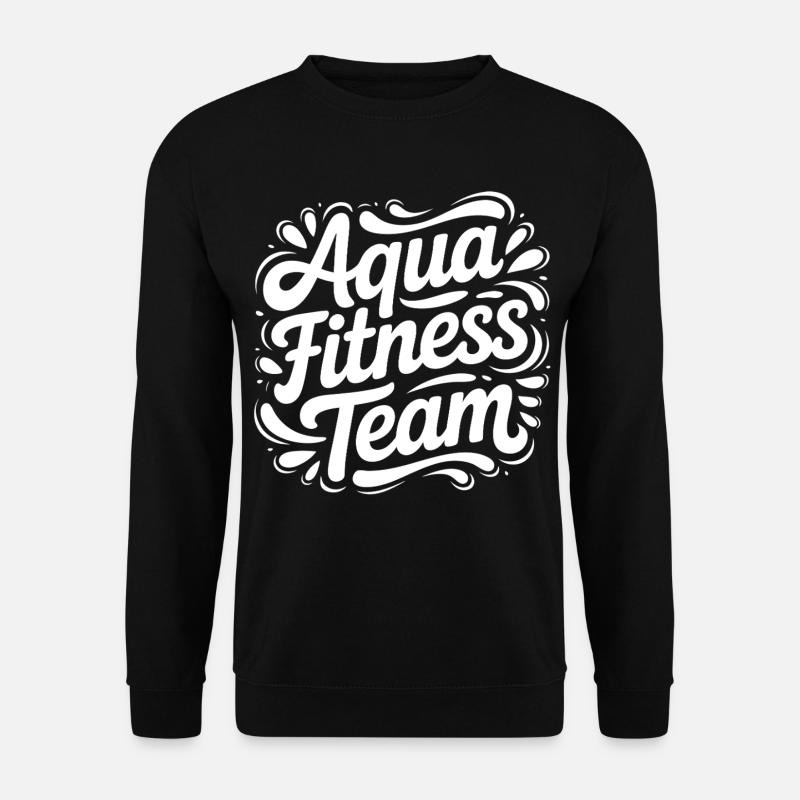 Lettrage d’équipe d’aquaforme - Sweat-shirt Unisexe - noir