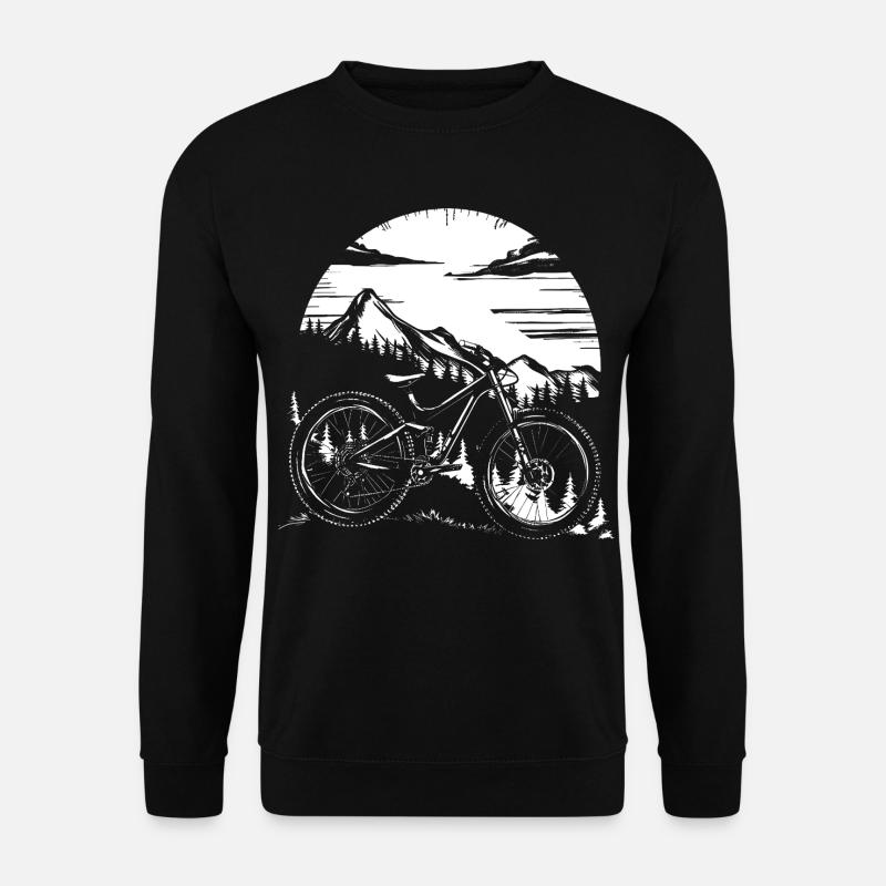 Mountainbike - Unisex Pullover - Schwarz