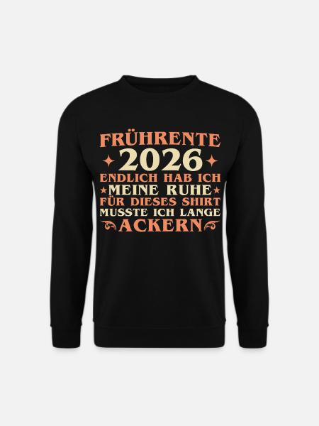 Kollege Abschied Frührente 2026 - Altersteilzeit - Unisex Pullover - Schwarz