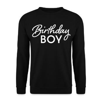 Birthday Boy - Unisex Sweatshirt - black - Front - Alina (178cm) & Michal (187cm)