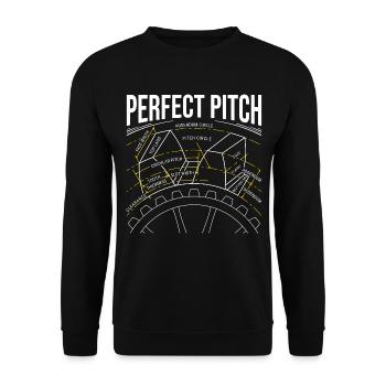 Gear Teeth Anatomy – Perfect Pitch Edition - Unisex Sweatshirt - black - Front - Alina (178cm) & Michal (187cm)