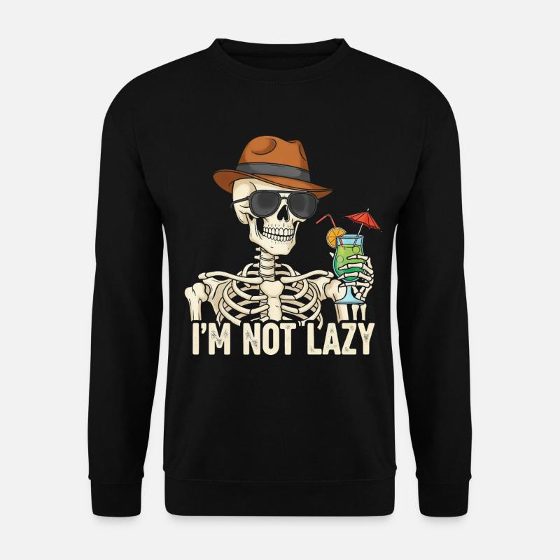Skeletor avec boisson estivale - Sweat-shirt Unisexe - noir