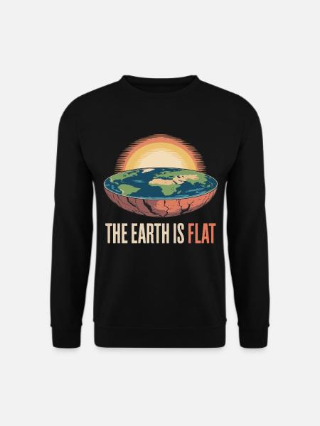The Earth is a Disc of Humorous Theory - Unisex Sweatshirt - black