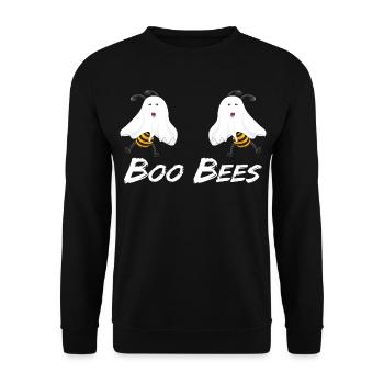 Boo Bees Halloween - Unisex Sweatshirt - black - Front - Alina (178cm) & Michal (187cm)