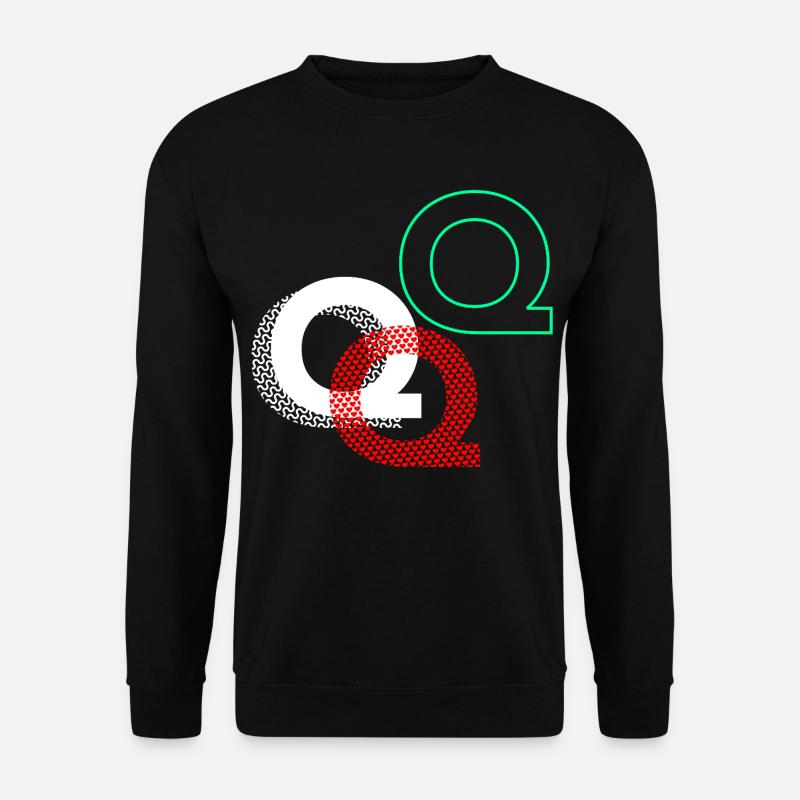 Buchstabe Q Geschenk - Unisex Pullover - Schwarz