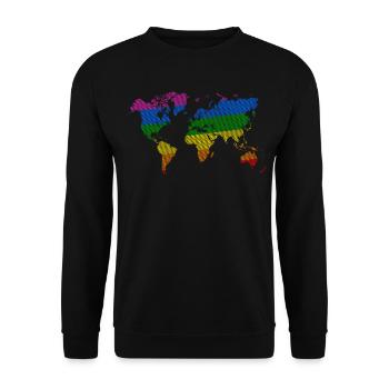 Le monde de la fierté - Sweat-shirt Unisexe - noir - Devant - Alina (178cm) & Michal (187cm)