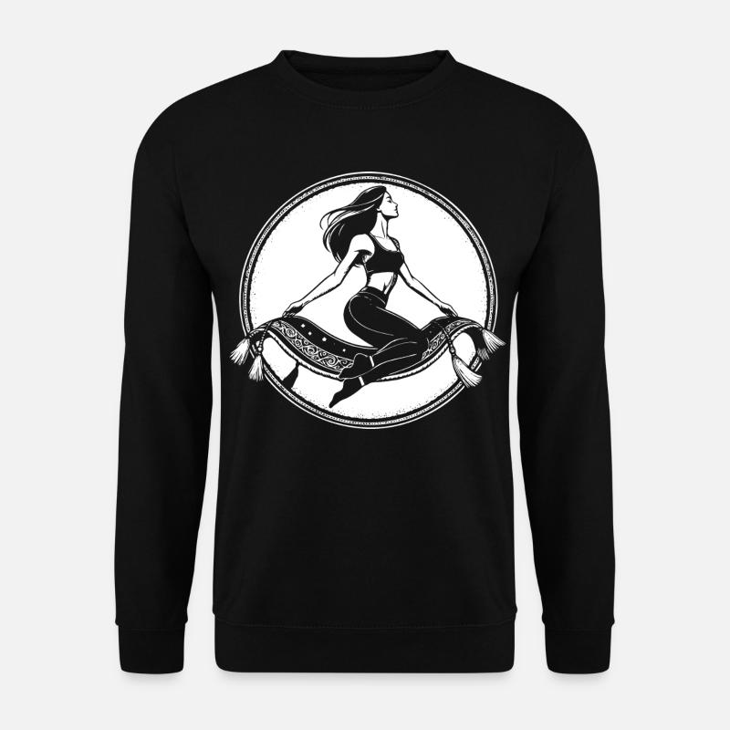 Fliegender Teppich Design – Magischer Orient - Unisex Pullover - Schwarz