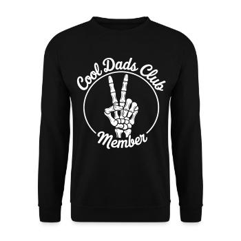 Cool papa squelette à la main - Sweat-shirt Unisexe - noir - Devant - Alina (178cm) & Michal (187cm)