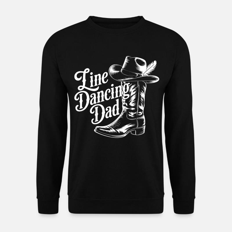 Western Dad Linedancer Design - Unisex Pullover - Schwarz