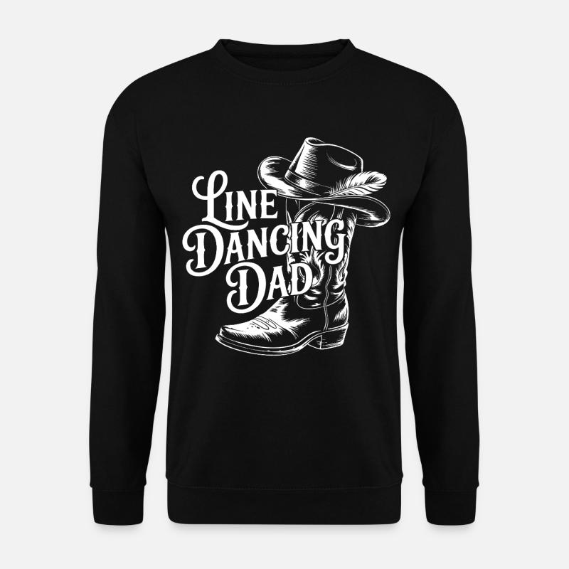 Papa Linedancing Western - Unisex Sweatshirt - black