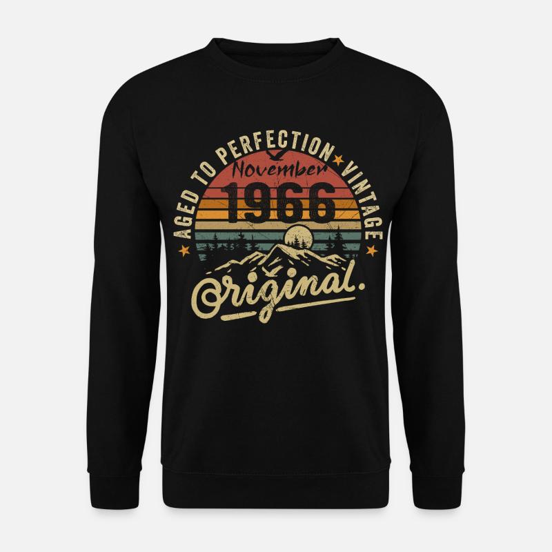 november 1966 birthday november 1966 - Unisex Sweatshirt - black