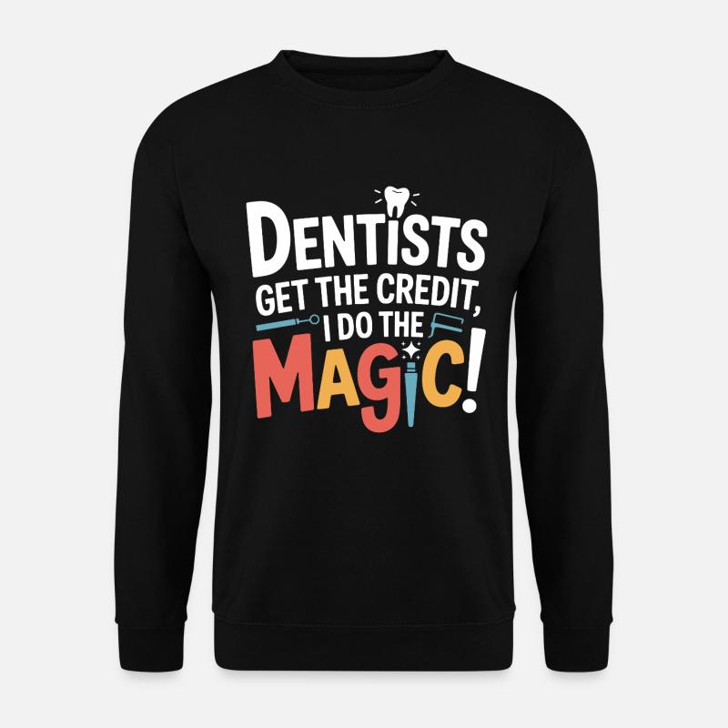 Dental Crown Technician Art  - Unisex Sweatshirt - black