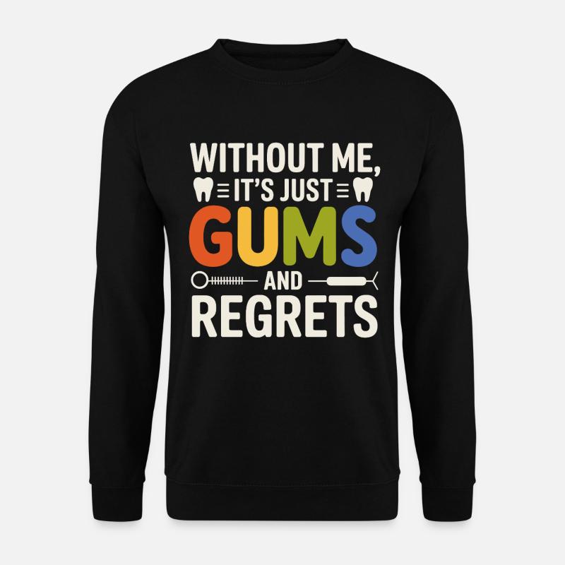 Präzisionsdesign für Zahnkronen - Unisex Pullover - Schwarz