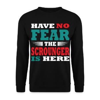 Have no Fear the Schnorrern is here Outfit - Unisex Pullover - Schwarz - Vorne - Alina (178cm) & Michal (187cm)
